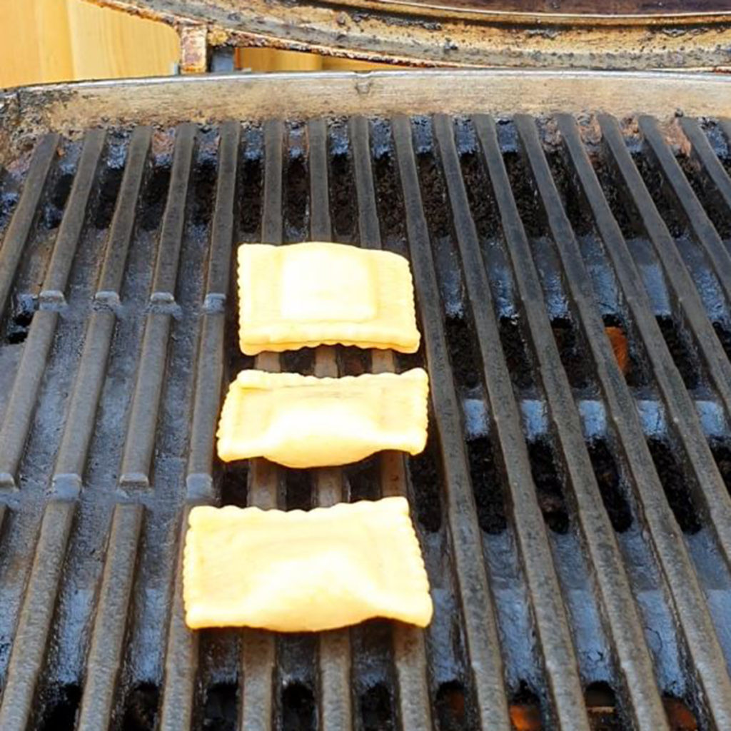 Ravioli auf dem Grill