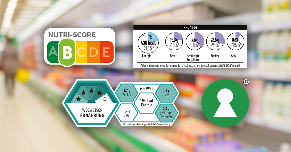 FOP-Modelle: Nutri-Score, MRI, BLL, Keyhole