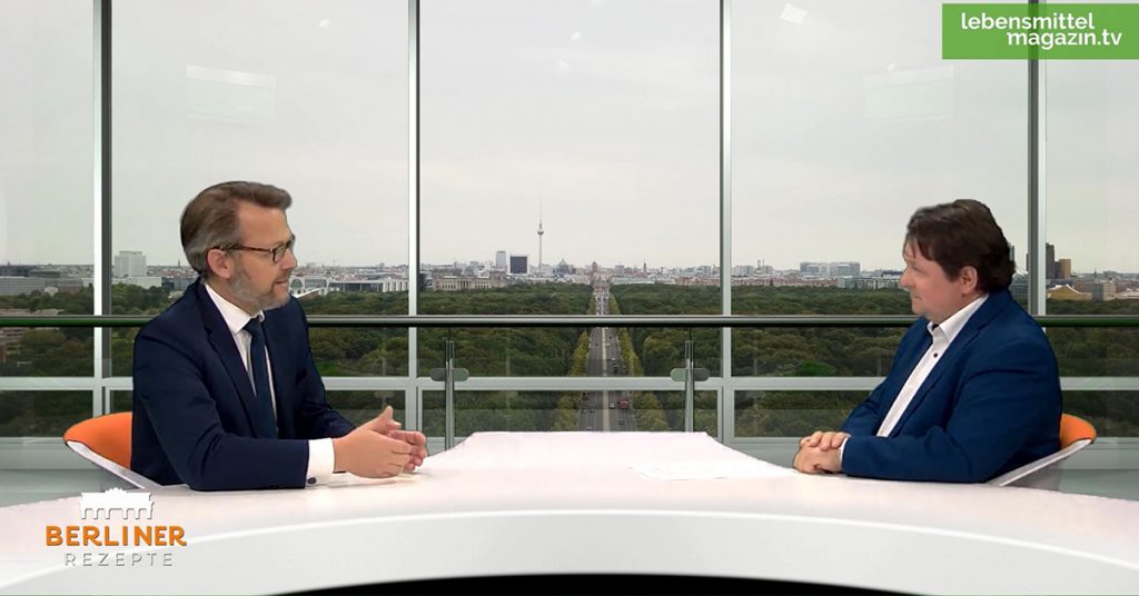 Haushaltspolitiker Otto Fricke (FDP) im Gespräch mit Christoph Minhoff.