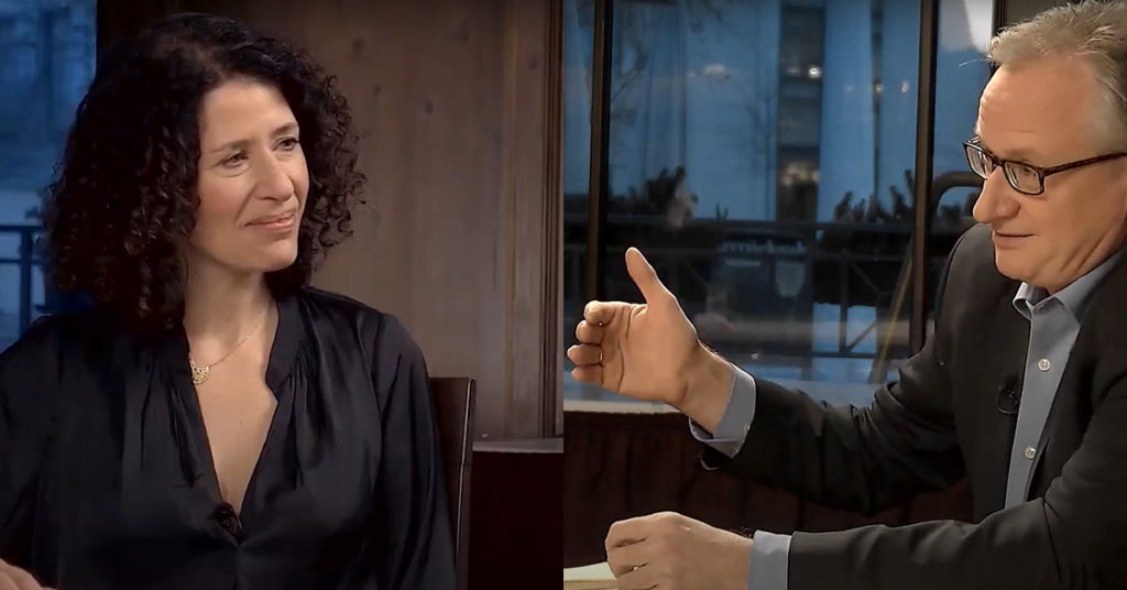 Bettina Jarasch (Grüne Berlin) und Albrecht von Lucke im "Küchenkabinett".
