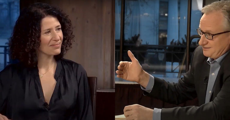 Bettina Jarasch (Grüne Berlin) und Albrecht von Lucke im "Küchenkabinett".