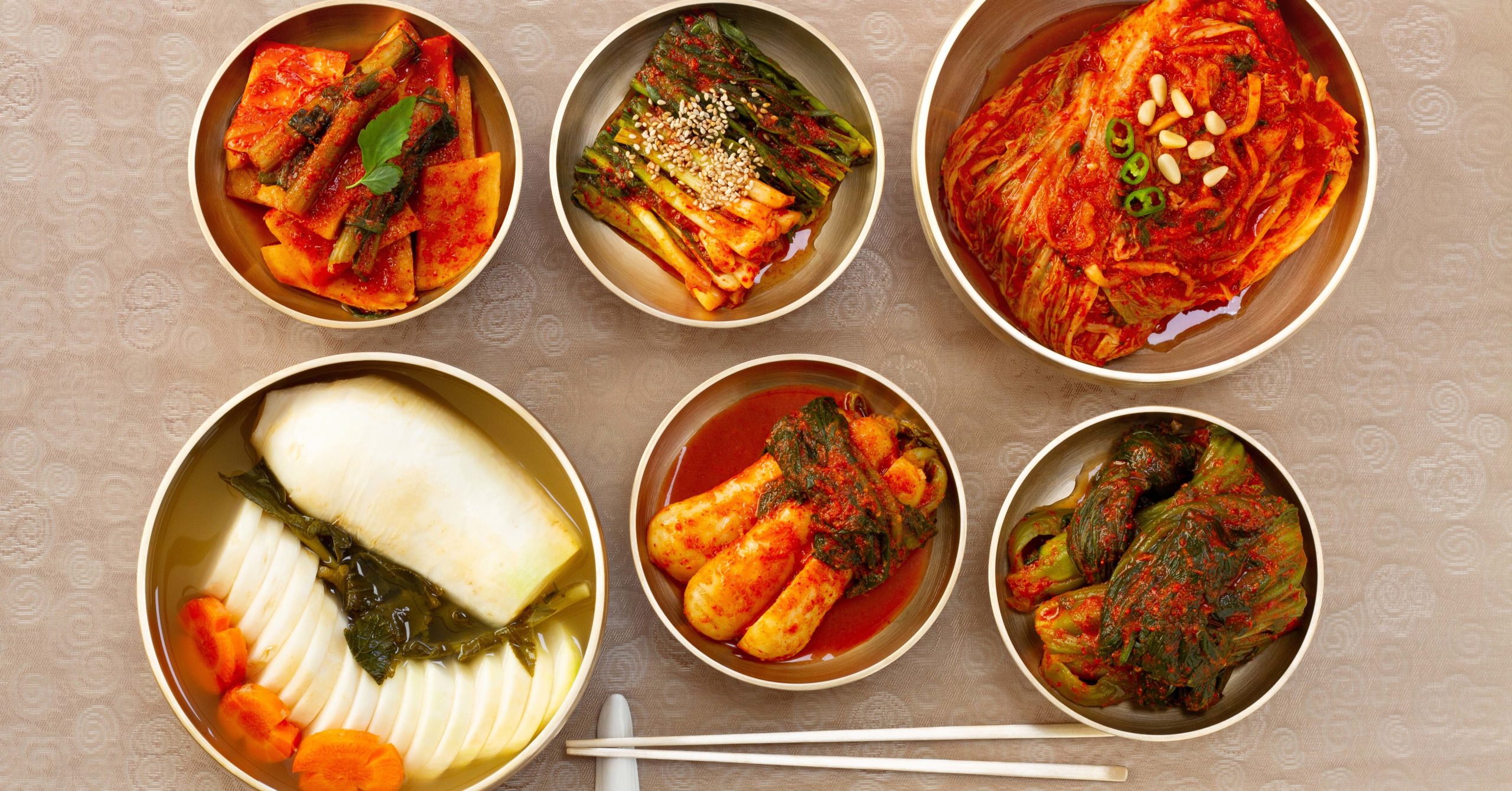 verschiedene Arten von Kimchi