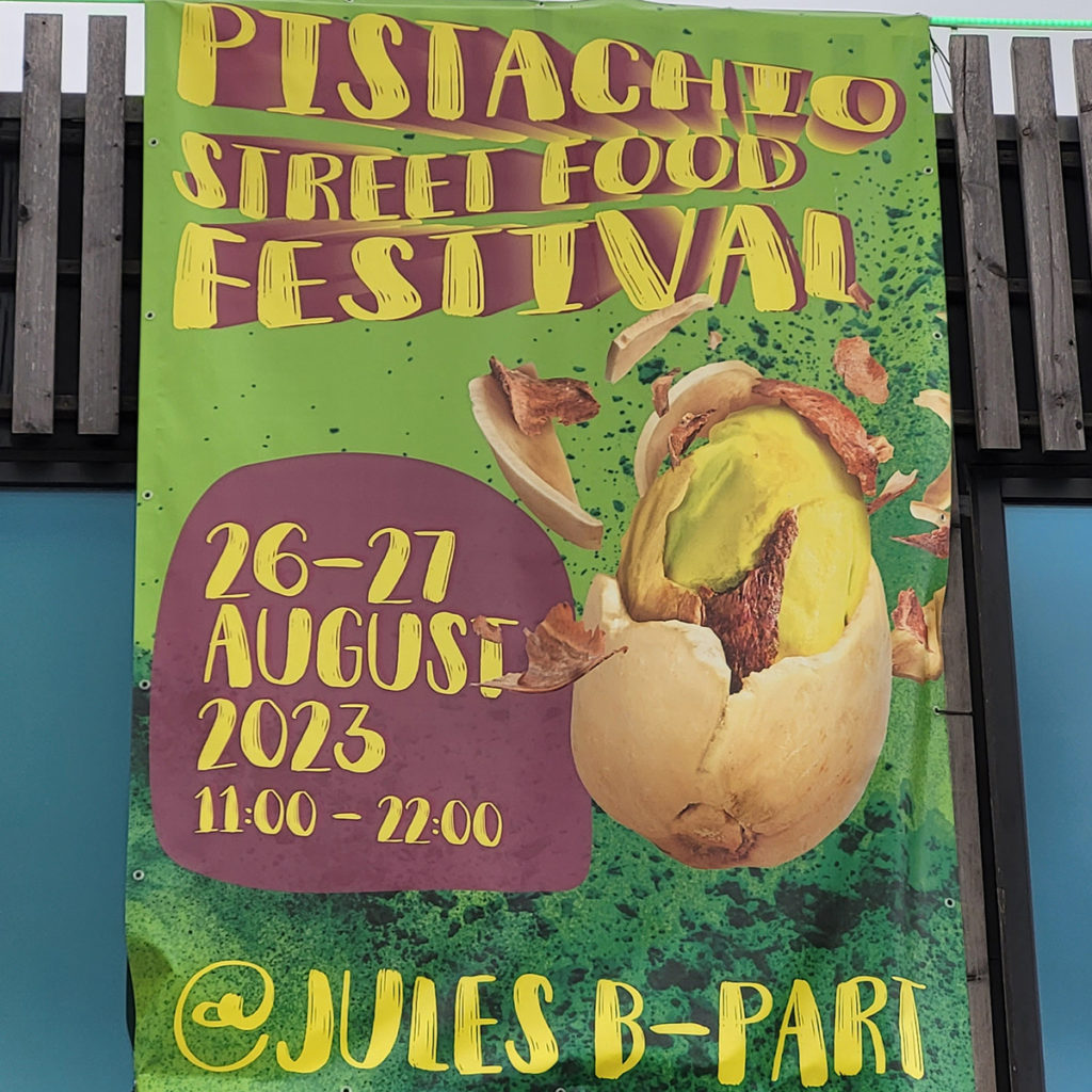 Plakat vom Pistachio Street Food Festival