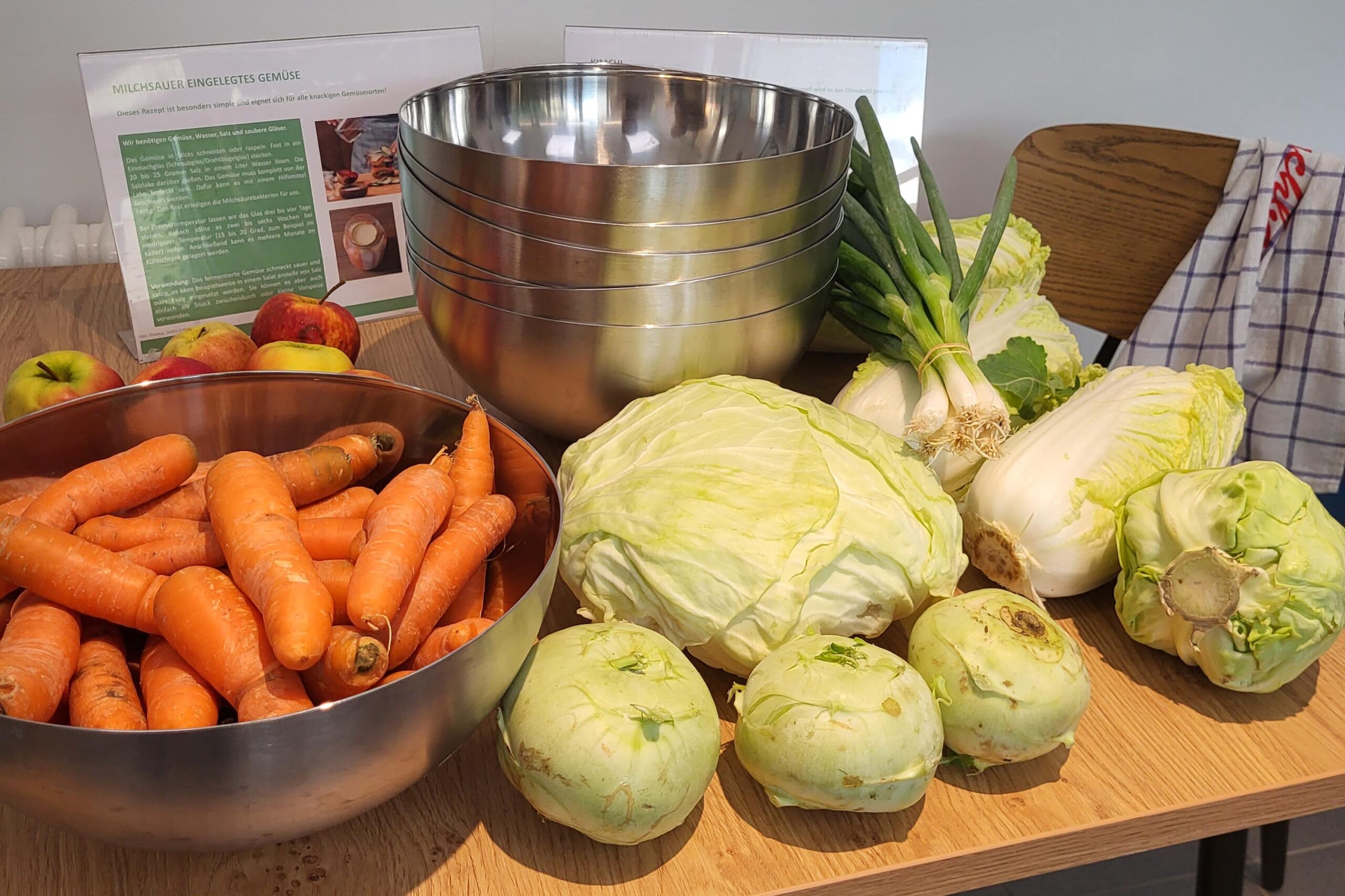 Viele Gemüsearten eignen sich für die Fermentation, vor allem Kohl wird gerne genutzt.