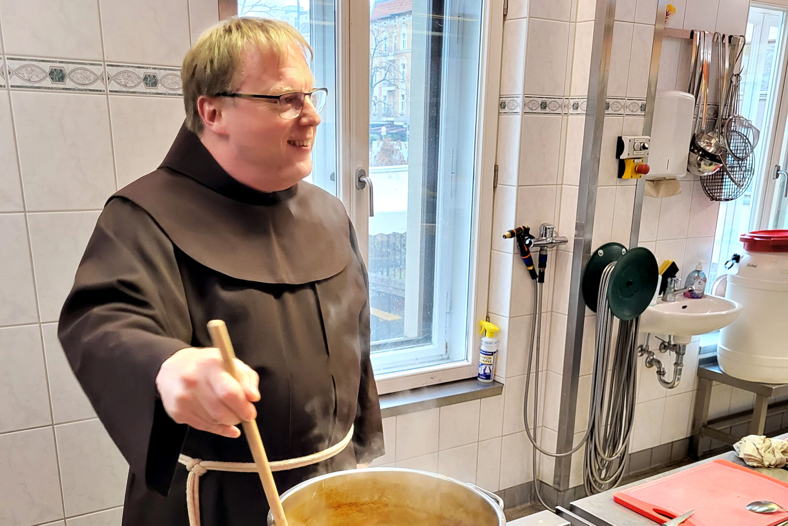 Bruder Christoph vom Franziskanerkloster in Berlin-Pankow